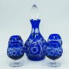 Bộ rượu pha lê 2 da xanh biển D255M
